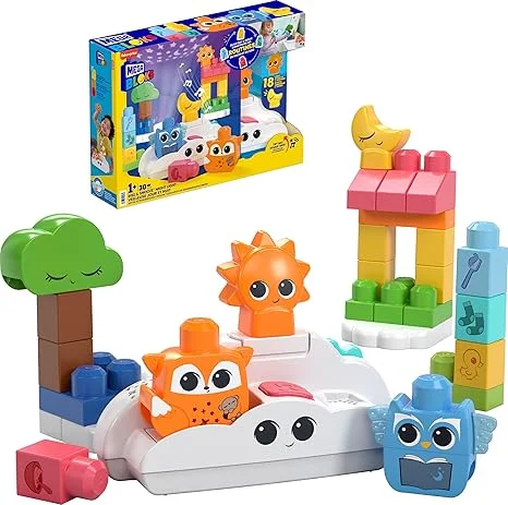 Building blocks for making hot - air - balloon models MEGA BLOKS Fisher-Price Toddler Building Blocks Toy, Rise & Snooze Night Light with 30 Pieces Building blocks for making hot - air - balloon models MEGA BLOKS Fisher-Price Toddler Building Blocks Toy, Rise & Snooze Night Light with 30 Pieces