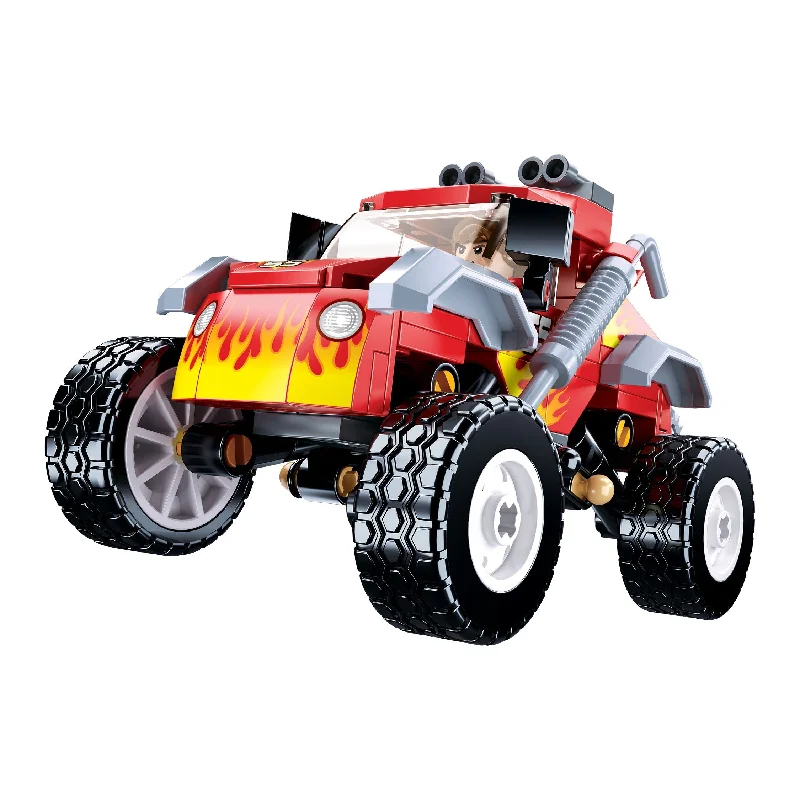 Building blocks for making windmill models Playzu By Sluaban TOWN-Off-road Vehicle-Red Building Blocks || 8years to 14years Building blocks for making windmill models Playzu By Sluaban TOWN-Off-road Vehicle-Red Building Blocks || 8years to 14years