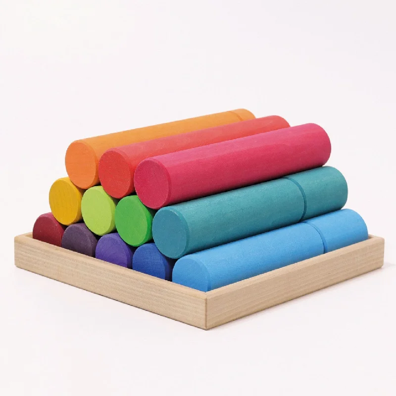 Stapelstein piano models with modern design​Grimm's bouwblokken cilinders groot