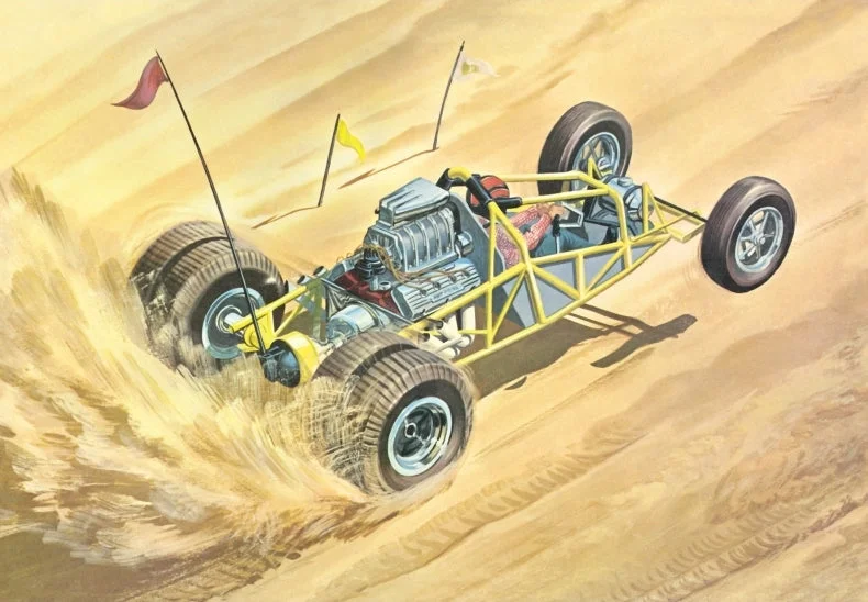 Vehicle safety features for protecting passengers​ AMT 1285 1:25 Sandkat Dune Dragster