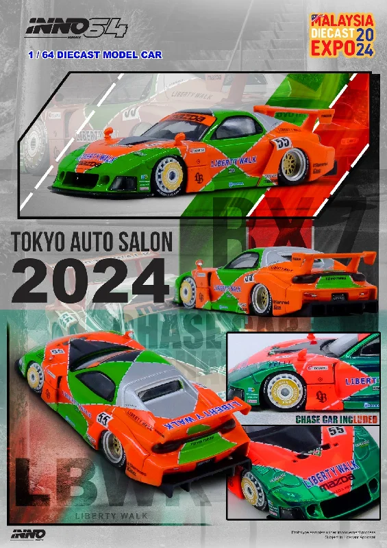 Airport - control - tower model toys for air - traffic - control simulation​ INNO64 1:64 Mazda RX7 (FD3S) LB-SUPER SILHOUETTE MDX 2024 Edition (ONE PER CUSTOMER / ORDER)
